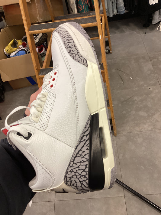 White cement Jordan 3 used