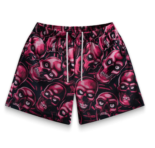 Red Skully Bravest Shorts