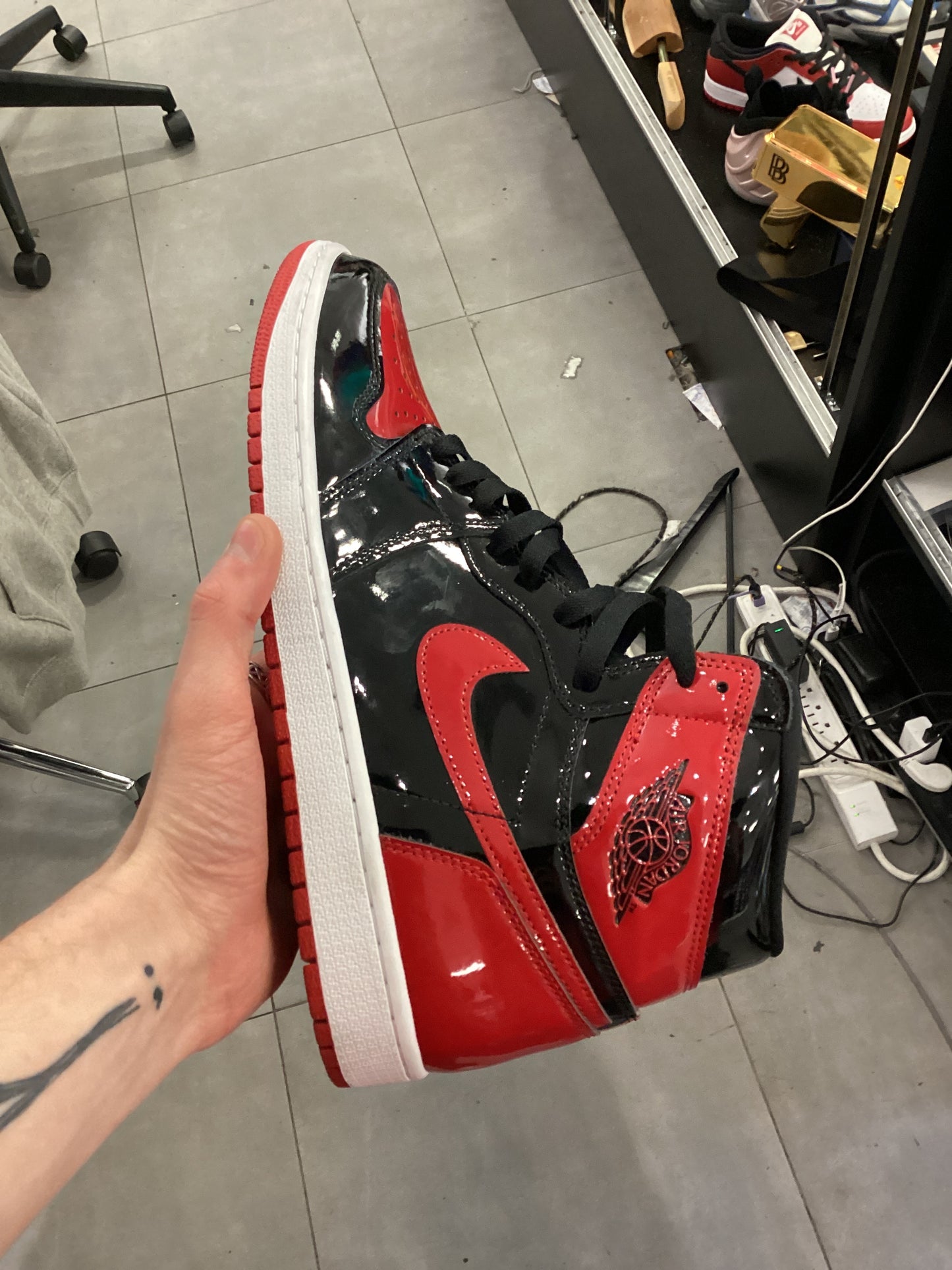 Jordan 1 Patent bred used