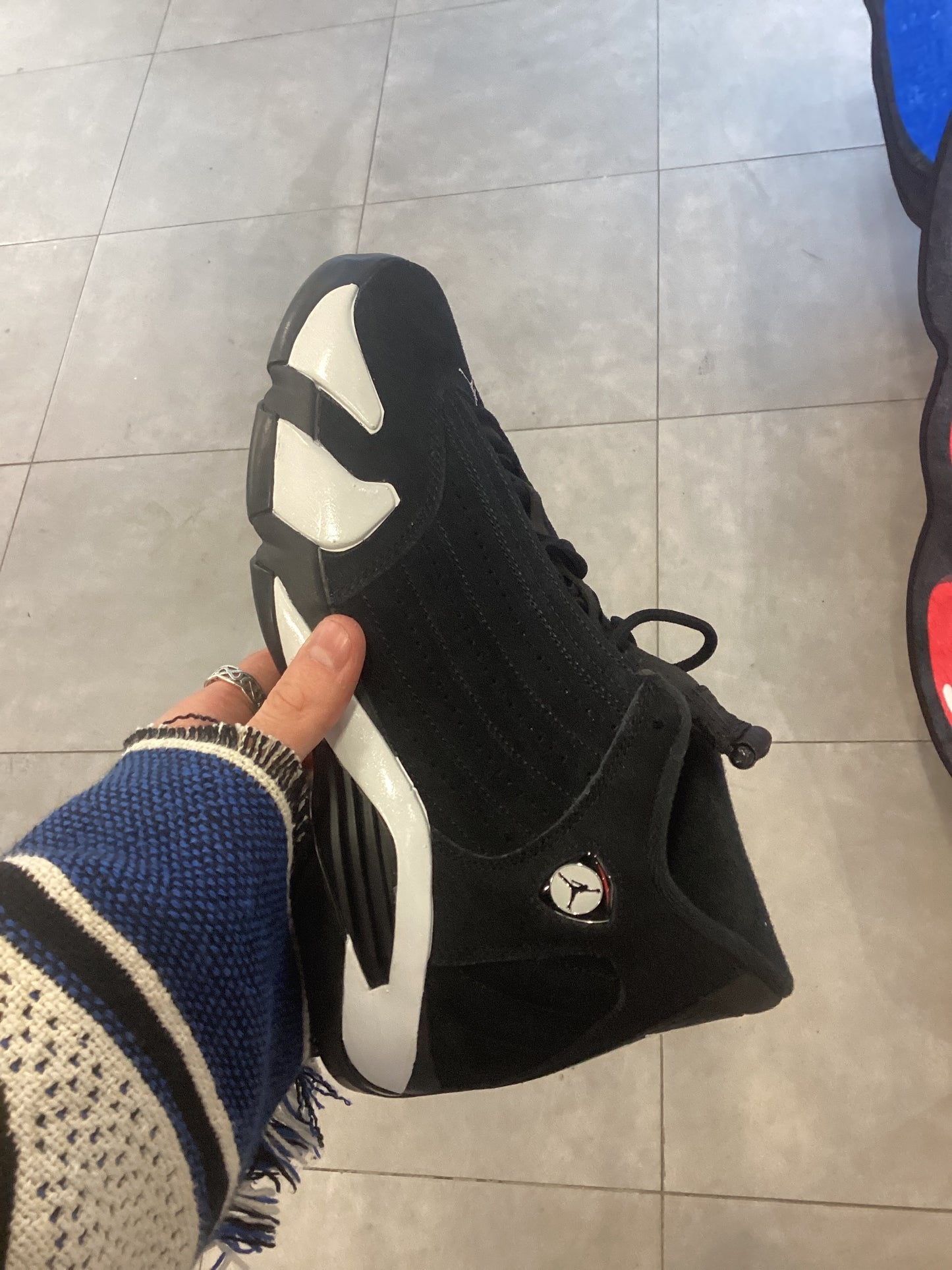 Jordan 14 white thunder used