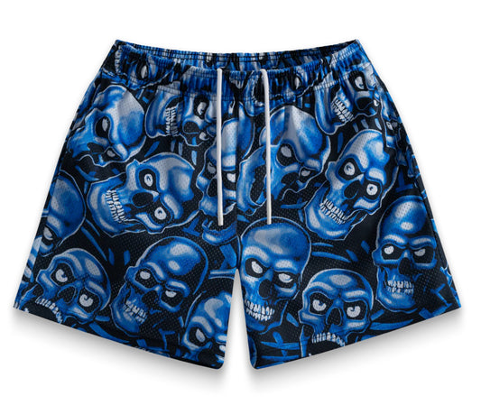 Blue Skully Bravest Shorts