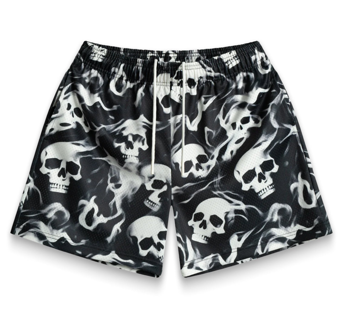 Black Skelly Bravest Shorts