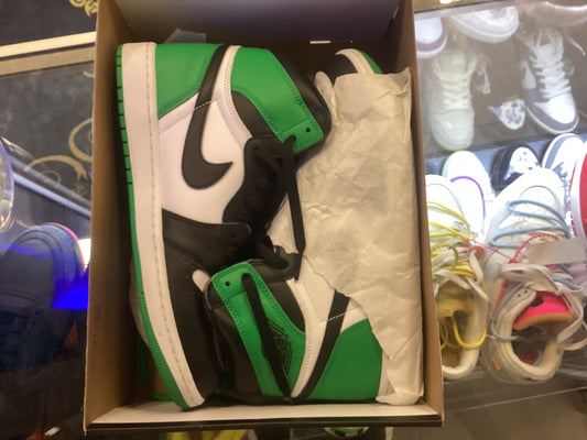 Jordan 1 lucky green used 9.5