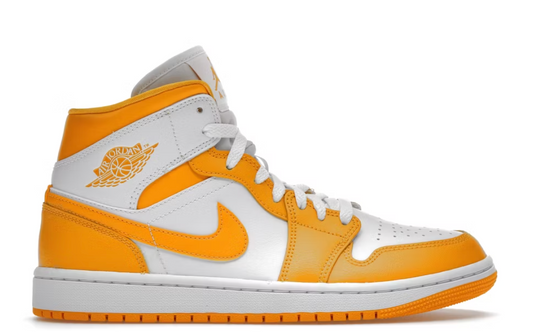 Jordan 1 Mid White University Gold