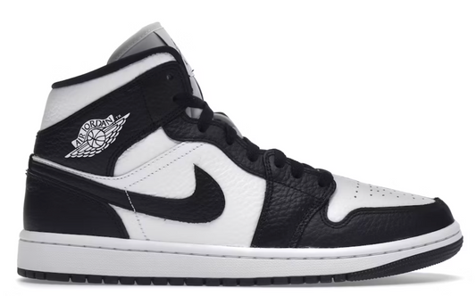 Jordan 1 Mid Black White Split